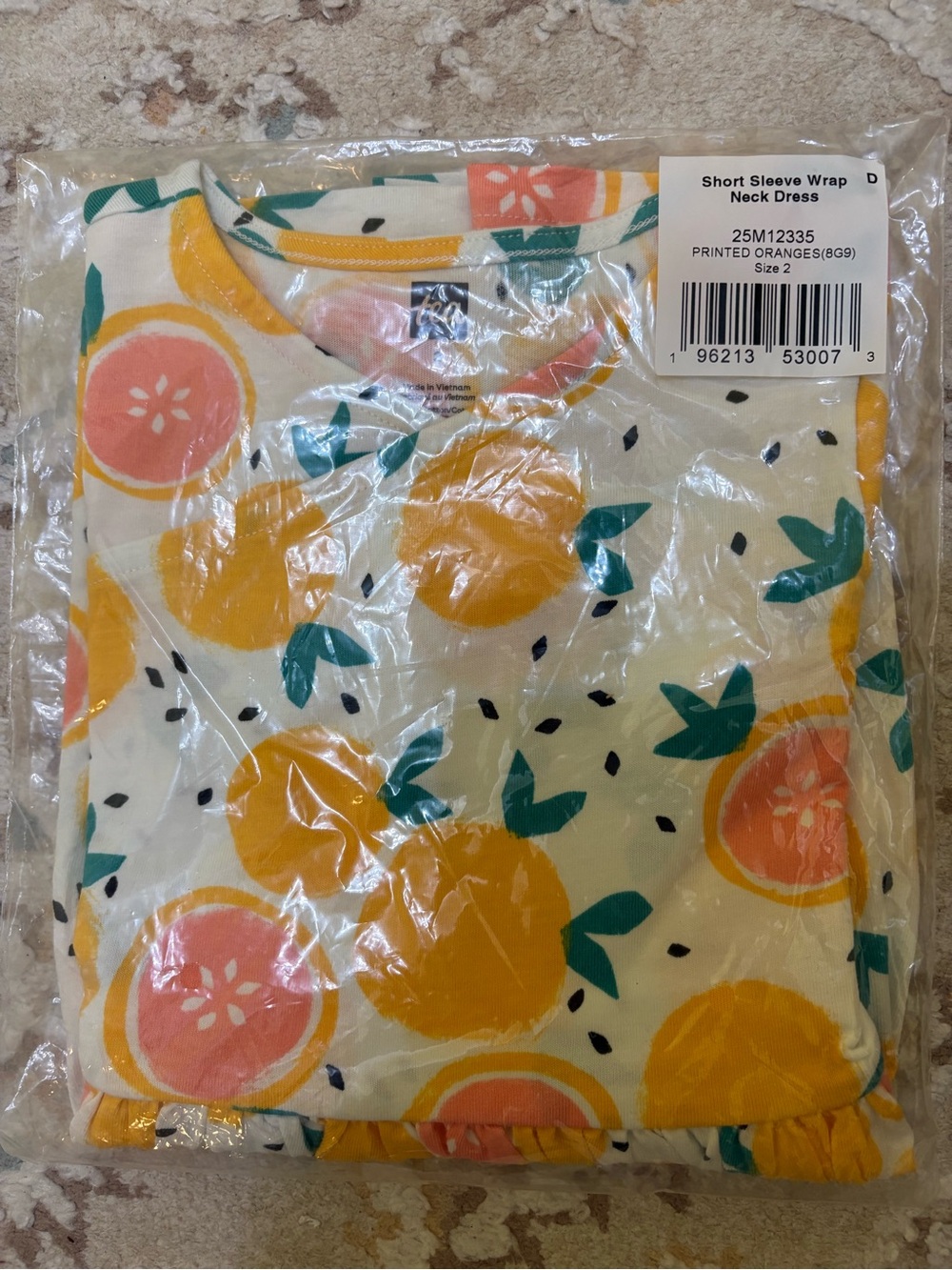 Tea Collection Citrus Wrap Dress NWT